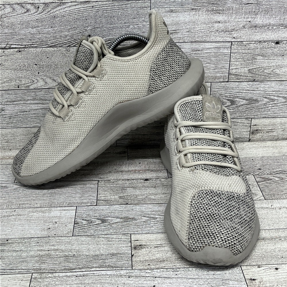 Adidas Tubular Shadow Knit BB8824 Ivory Running Shoes Men Size 6.5